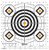 Battenfeld Technologies Caldwell High-Contrast Sight-In Paper Targets Bullseye/Diamonds Black/Orange 16x16" 10 Per Package