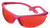 Champion Open Frame Shooting Glasses, Pink Frame, Rose Lens