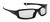 Walker's Premium Glasses, Black Frame, Includes Microfiber Bag