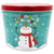 Cheery Snowman Holiday Gift Tin - 2 Gallon