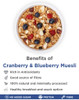 Cranberry And Blueberry Muesli 1000gm | By True Elements  | For USA |  35.27 Oz | 2.2 lbs
