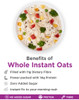 Whole Instant Oats 200gm | By True Elements  | For USA |  7.05 Oz | 0.44 lbs