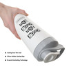 Stainless Steel Shaker Bottle Water Bottle 1000ml with Mixer Ball | Brisqore sold by GHC| 7.05 Oz | 2.86 lbs