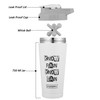 Stainless Steel Shaker Bottle Water Bottle 1000ml with Mixer Ball | Brisqore sold by GHC| 7.05 Oz | 2.86 lbs
