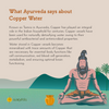 Traditionally Handcrafted and Aesthetically Designed Ayurvedic Copper Bottle with Brush | By Sarveda | 4.23 Oz
