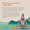 Traditionally Handcrafted and Aesthetically Designed Ayurvedic Copper Bottle with Brush | By Sarveda | 4.23 Oz