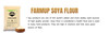Soya Flour, High in Protein, Low in Carbs, (Soyabean Atta) | By FARMUP | For USA | 14.11 Oz | 0.88 lbs