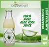 Aloe Vera Juice with Fibre 1Ltr| By OrganiKrishi | For USA | 33.81 FLOZ | 0.26 Gallons