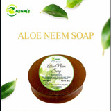 Aloe Neem Soap (Pack of 3) |By Kusums Naturals | 2.4 Oz | 0.15 lbs | SU-TQ-MAY20