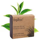 Handmade Green Tea & Lemon Grass Soaps (Pack of 3) |By Organzo | 10.58 Oz | 0.66 lbs | SU-TQ-MAY20