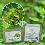Handmade Basil Soap (Pack of 3) |By KALPITVEDA | 10.58 Oz | 0.66 lbs | SU-TQ-MAY20