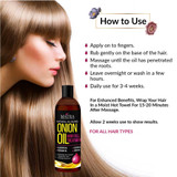 Onion Hair Growth Oil with Blackseed Oil, Castor Oil & Argan Oil |By Matra | 3.88 Oz | 0.24 lbs | SU-TQ-MAY20