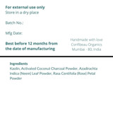 Charcoal Clay Face Pack |By Misara | 3.53 Oz | 0.22 lbs | SU-TQ-MAY20