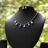 Tulip Buds Beads With Lavender Crystal Beads Necklace Set |By Beyond Beads | 0.63 Oz | 0.04 lbs | SU-TQ-MAY20