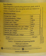 A2 GIR Cow Ghee | By Adya Organics | 17.64 Oz | 1.1 lbs | SU-CW-JUN01
