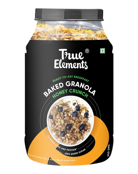 Baked Granola Honey Crunch 900gm | By True Elements | 31.75 Oz | 1.98 lbs