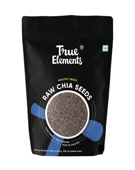Raw Chia Seeds 500gm | By True Elements | 17.64 Oz | 1.1 lbs