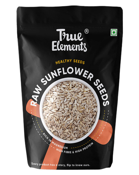 Raw Sunflower Seeds 500gm | By True Elements | 17.64 Oz | 1.1 lbs