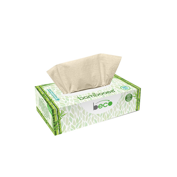 Facial Tissue Carbox - 100 Pulls - Pack of 6 | By BECO | 0.03 Oz