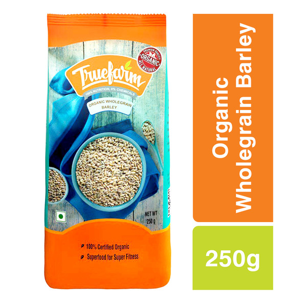 Organic Wholegrain Barley 250g | By Truefarm Foods | 8.82 Oz | 0.55 lbs