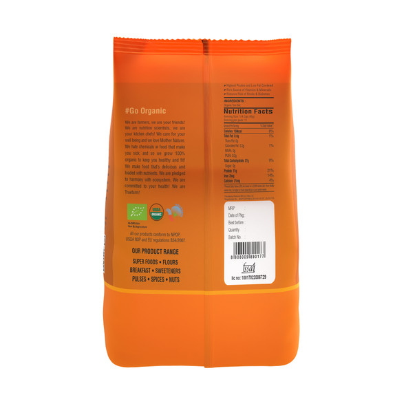 Organic Toor Dal (500g) | By Truefarm Foods | 17.64 Oz | 1.1 lbs