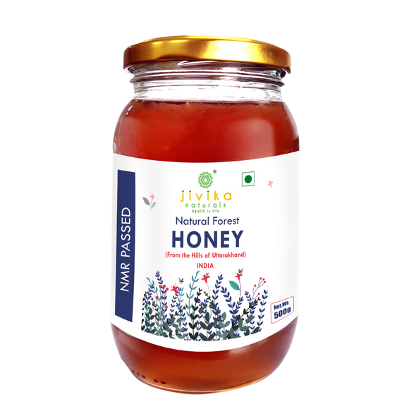 Pure & Natural Forest Honey (NMR Passed) 500G | By Jivika Naturals | 17.64 Oz | 1.1 lbs