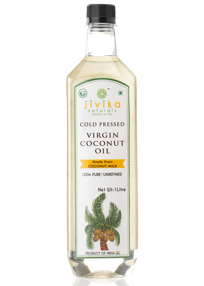 Cold Pressed Virgin Coconut Oil 1000ml | By Jivika Naturals | 33.81 Oz | 2.2 lbs