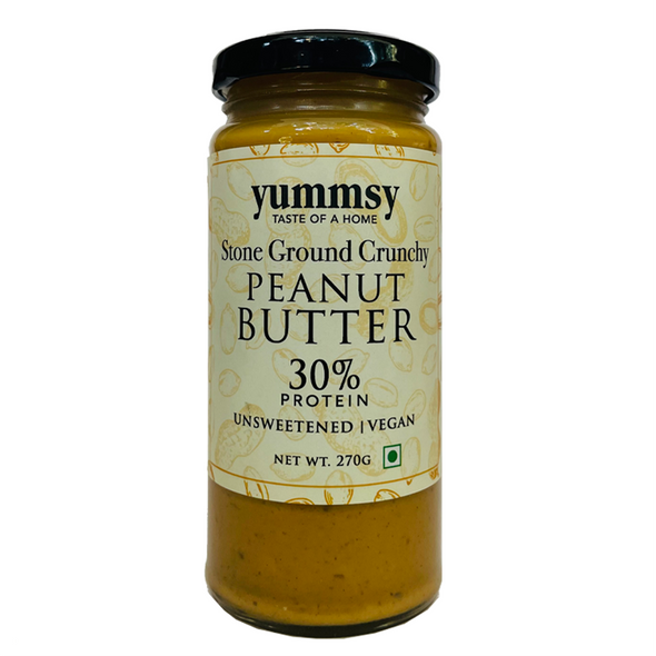 Peanut Butter - Crunchy | By Yummsy Food | 9.52 Oz | 0.59 lbs