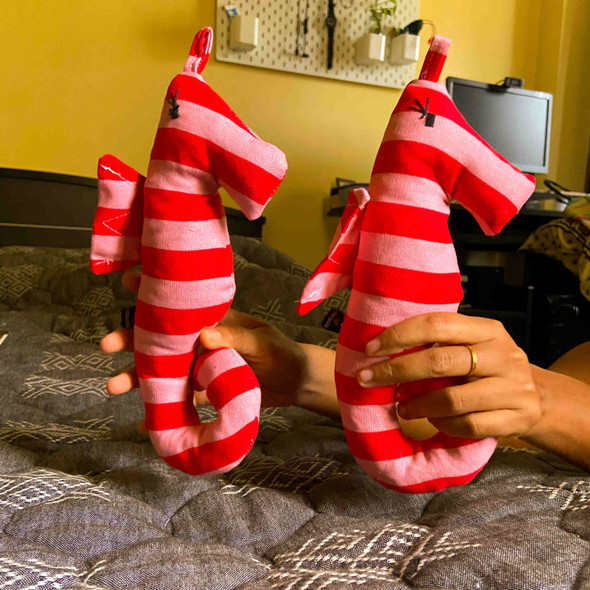 Sustainable Gift- Sea Horse Toy | By Upcyclie | 6.97 Oz | 0.44 lbs
