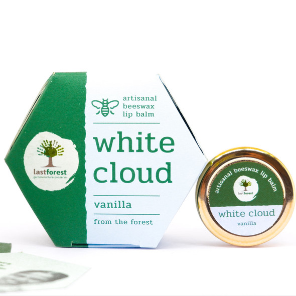 Artisanal, Handmade Beeswax Lip Balm Vanilla | By Last Forest | 0.18 Oz