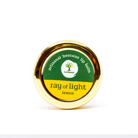 Artisanal, Handmade Beeswax Lip Balm Lemon | By Last Forest | 0.18 Oz