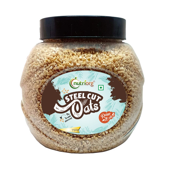 Gluten Free Raw Steelcut Oats | By Nutriorg | 26.46 Oz | 1.65 lbs