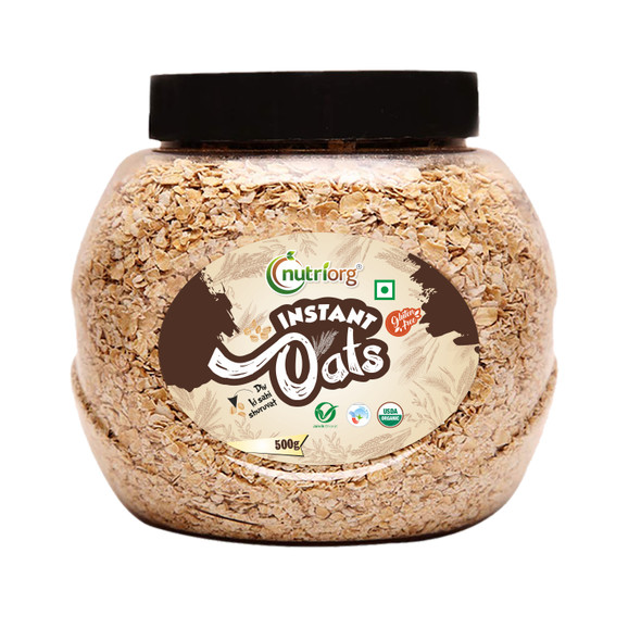 Certified Organic Instant Oats | By Nutriorg | 17.64 Oz | 1.1 lbs
