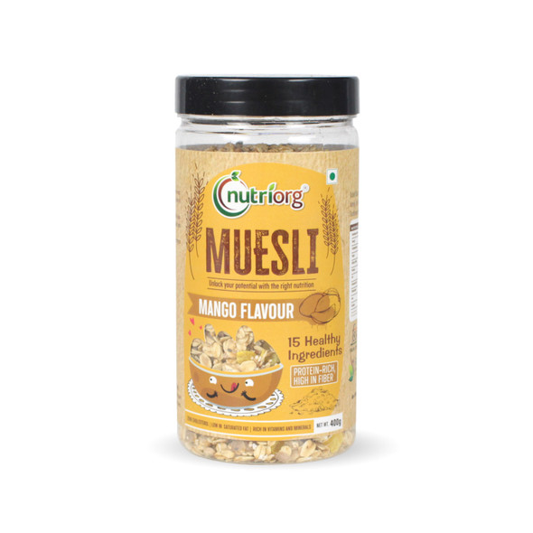 Muesli Mango Flavor | By Nutriorg | 14.11 Oz | 0.88 lbs