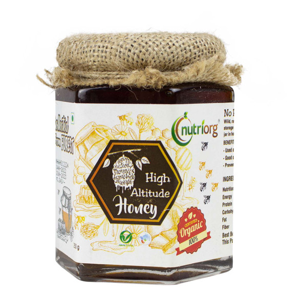 Certified Organic High Altitude Honey | By Nutriorg | 8.82 Oz | 0.55 lbs