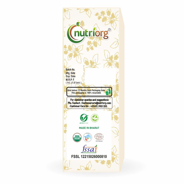 Certified Organic Quinoa ( Pack of 2) | By Nutriorg | 7.05 Oz | 0.44 lbs