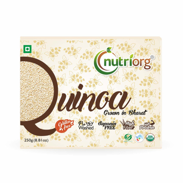 Certified Organic Quinoa ( Pack of 2) | By Nutriorg | 7.05 Oz | 0.44 lbs