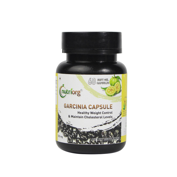 Garcinia seed oil gel 60 Capsule | By Nutriorg | 3.53 Oz | 0.22 lbs