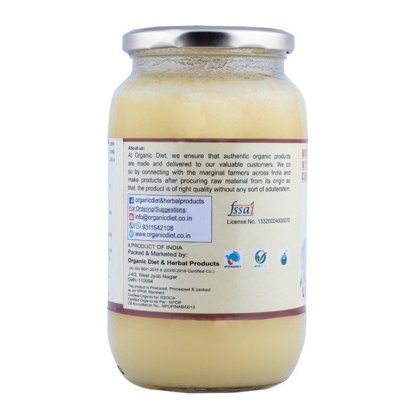 A2 Desi Cow Ghee | By Organic Diet | 33.81 fl Oz