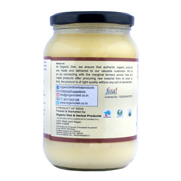 A2 Desi Cow Ghee | By Organic Diet | 16.91 fl Oz