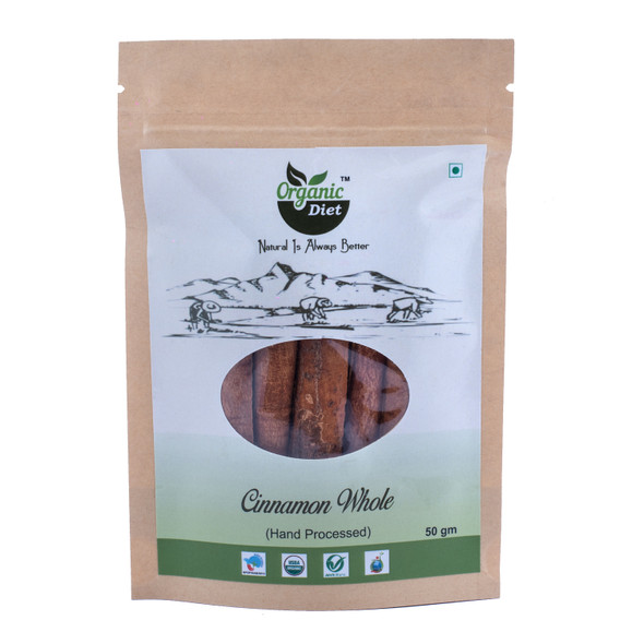 Cinnamon Whole(Dalchini Sabut) | By Organic Diet | 1.76 Oz | 0.11 lbs