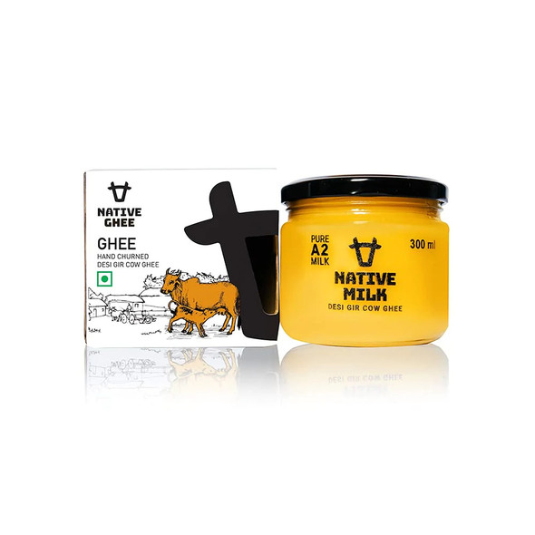 Native A2 Desi Gir Cow Ghee | By Native Milk | 10.15 Oz | 0.63 lbs