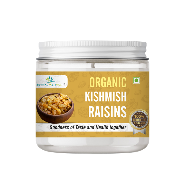 Certified Organic Brown raisins | By Renaush | 8.82 Oz | 0.55 lbs