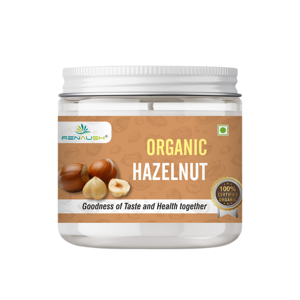Certified Organic Hazelnuts | By Renaush | 8.82 Oz | 0.55 lbs