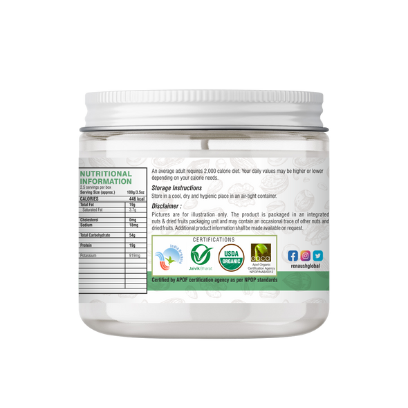 Certified Organic Pumpkin seeds | By Renaush | 8.82 Oz | 0.55 lbs