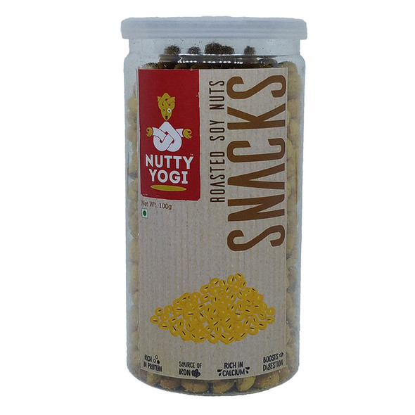 Roasted Soya Nuts | By [Nutty Yogi] | 3.53 Oz Oz | 0.22 lbs lbs | SU-WOT-APR01