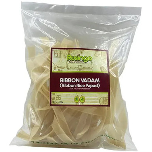 Ribbon Rice Papad | By Rusingo  | 7.05 Oz Oz | 0.44 lbs lbs | SU-WOT-APR01