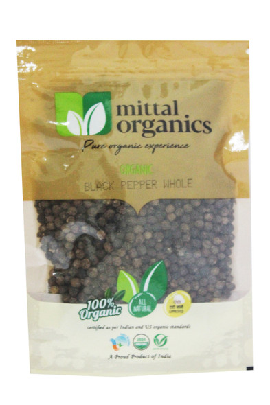 Black Pepper Whole | by Mittal Organics | 3.53 Oz | 0.22 lbs