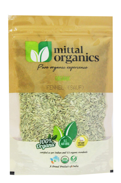 Fennel (Sauf) | by Mittal Organics | 3.53 Oz | 0.22 lbs