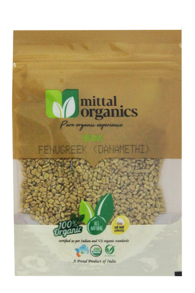 Fenugreek (Danamethi) | by Mittal Organics | 1.76 Oz | 0.11 lbs